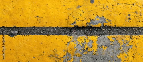 Concrete background in yell...