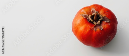A ripe persimmon fruit disp...
