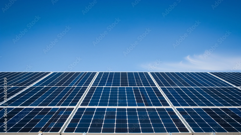 Sunlit solar panels in a field against a clear blue sky, showcasing renewable energy and clean energy infrastructure for International Clean Energy Day.
Sunlit solar panels in a field against a clear blue sky, showcasing renewable energy and clean energy infrastructure for International Clean Energy Day.