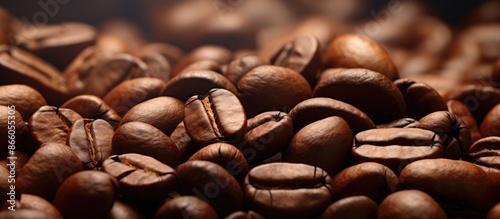 Macro photograph of coffee ...