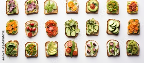 A picture of vegetable toas...