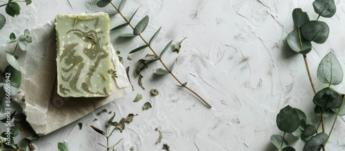 On a white marble table, th...