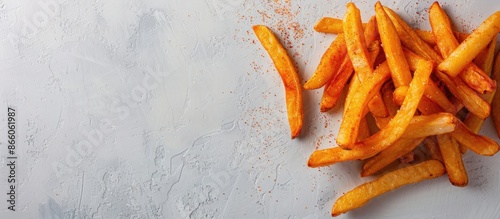 Crispy fries, sprinkled wit...