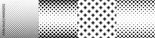 Monochrome geometrical pattern collection