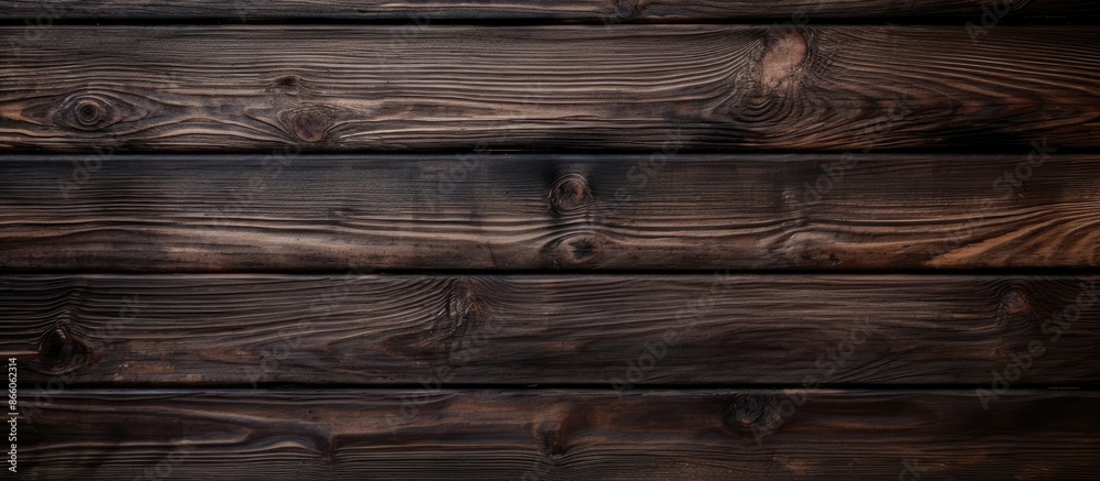 Top view of a stylish dark wood background with a distressed finish and copy space image for your creations or writing. Top view of a stylish dark wood background with a distressed finish and copy space image for your creations or writing.