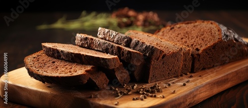 Close-up of sliced homemade...