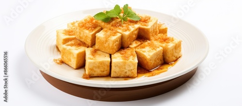 Indonesian fried tofu dish ...