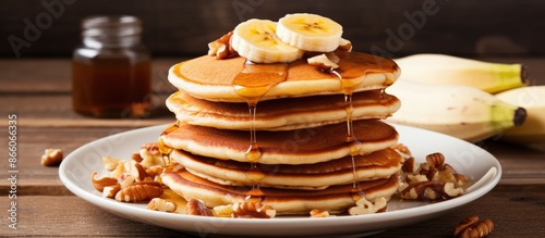 Banana, nuts, and honey pan...