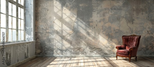interior of a room with a c...
