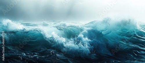 Sailors captured a turbulen...