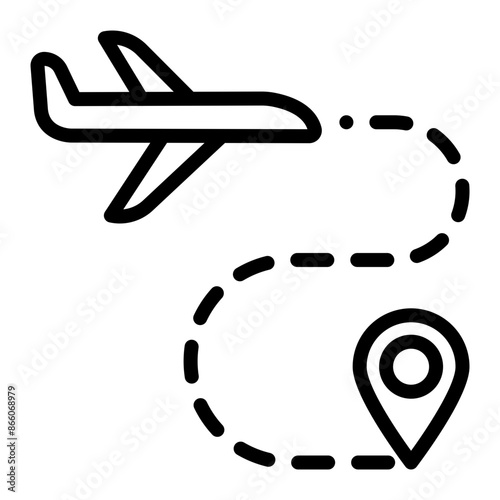 Distance Line Icons Design