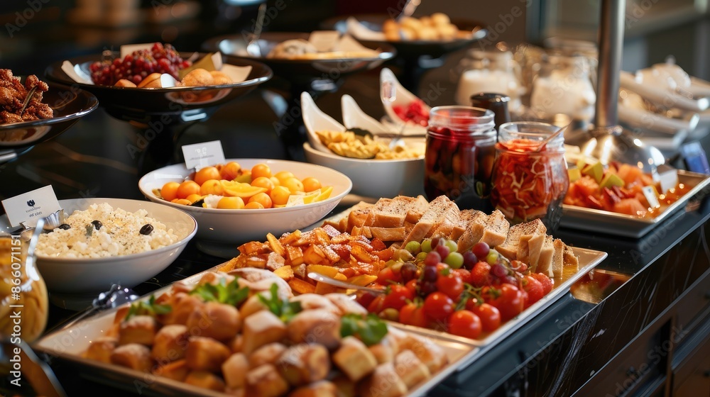 A buffet breakfast , lots of food. Generative AI A buffet breakfast , lots of food. Generative AI