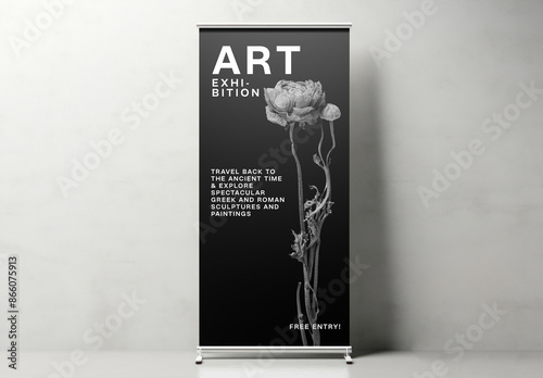 Roll Up Banner Mockup With Generative AI