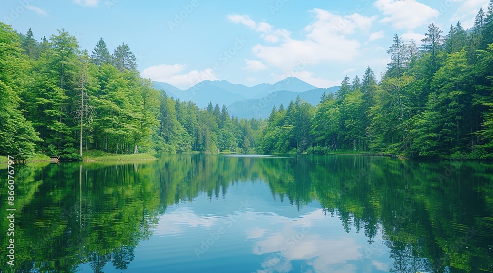 lake and mountains lake and mountains