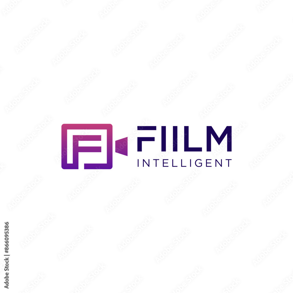 Film Intelligent Logo Design - Purple Gradient and White Letter F Film Intelligent Logo Design - Purple Gradient and White Letter F