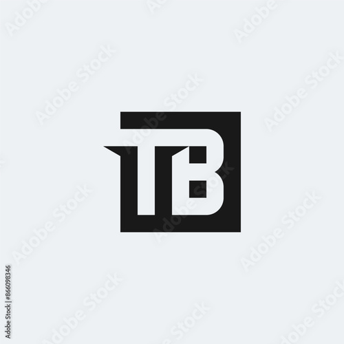 TB monogram logo inside black square shape