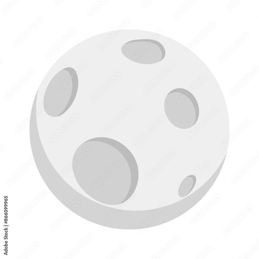 Vector illustration of moon on transparent background Vector illustration of moon on transparent background