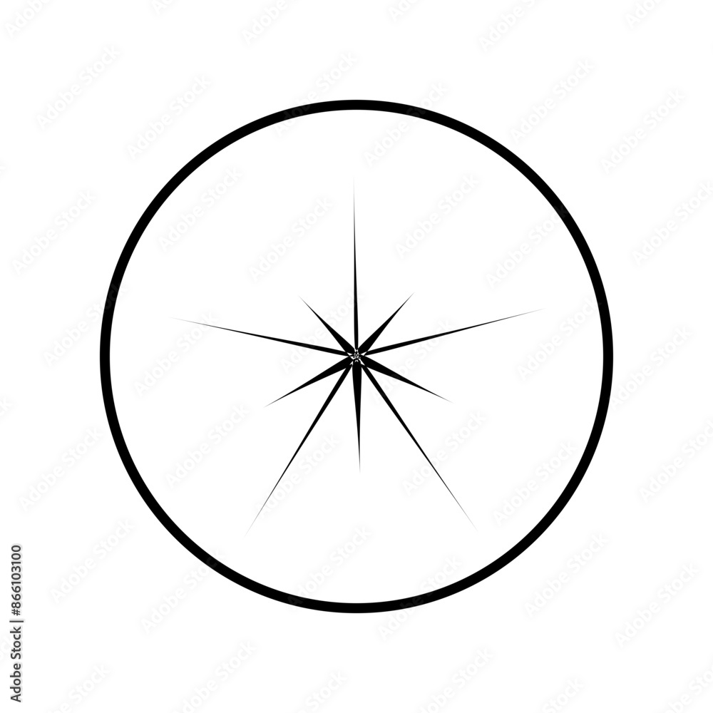 black and white compass black and white compass