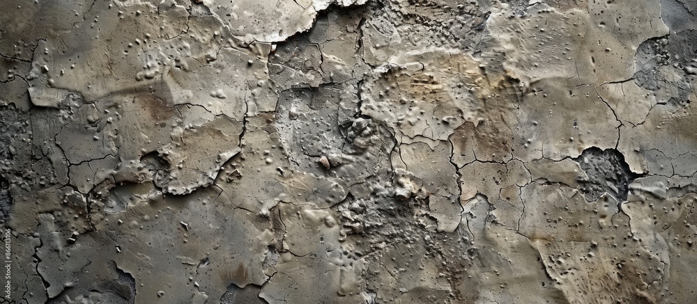 Fototapeta premium A background with a detailed, rustic, coarse concrete texture ideal for copy space image.
