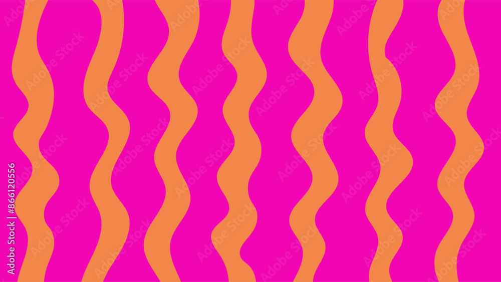 Abstract Minimal Background with Modern Wavy Texture. Vibrant flowing social media template with bright neon pink and orange colors. Trendy bending geometry design. 1920x1080 ratio Vector illustration Abstract Minimal Background with Modern Wavy Texture. Vibrant flowing social media template with bright neon pink and orange colors. Trendy bending geometry design. 1920x1080 ratio Vector illustration