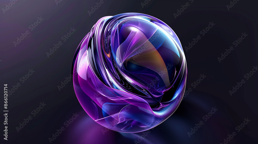 Abstract high-saturation gradient spheres wallpaper on a black background Abstract high-saturation gradient spheres wallpaper on a black background