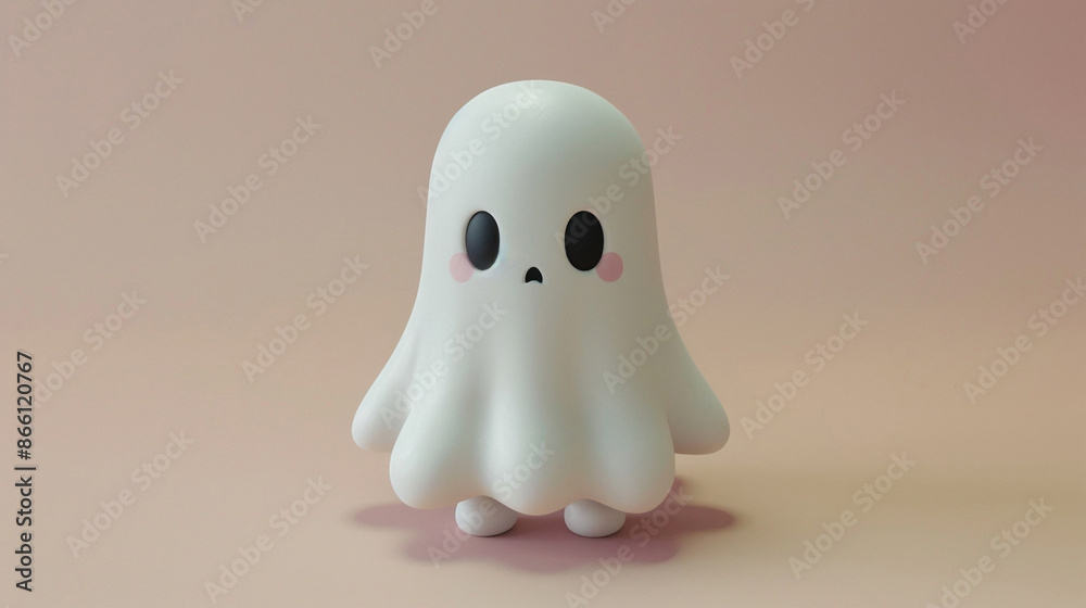 Cute white ghost 3D decorations for Halloween Cute white ghost 3D decorations for Halloween