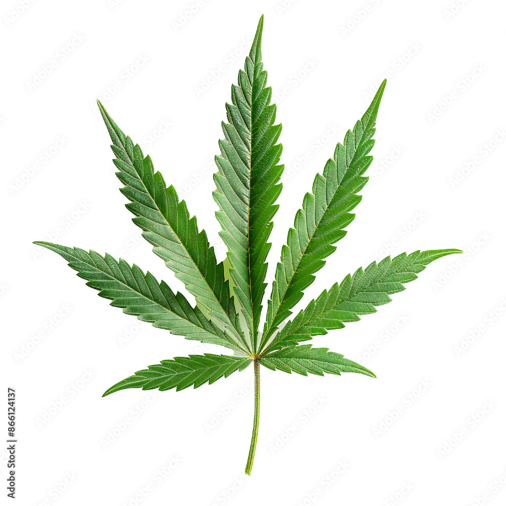 Very detailed studio photo of marijuana leaf on transparent background Generative Ai Very detailed studio photo of marijuana leaf on transparent background Generative Ai