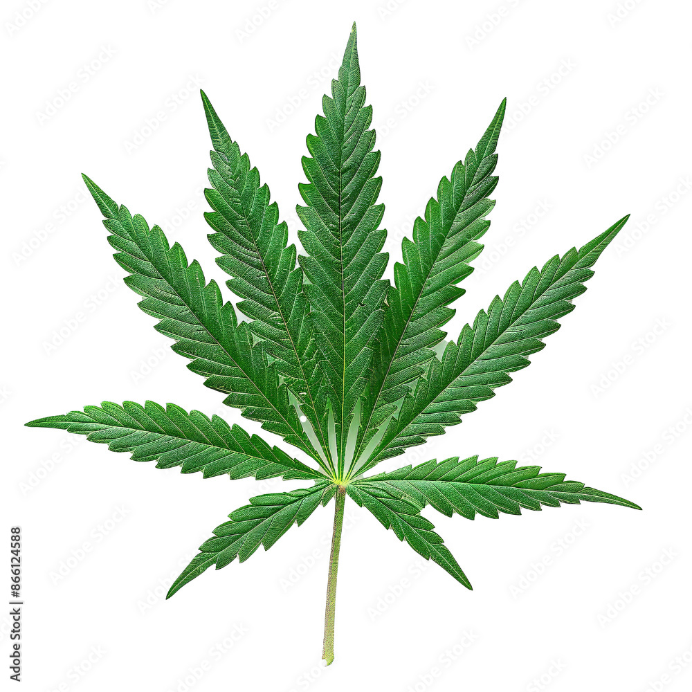 Very detailed studio photo of marijuana leaf on transparent background Generative Ai Very detailed studio photo of marijuana leaf on transparent background Generative Ai