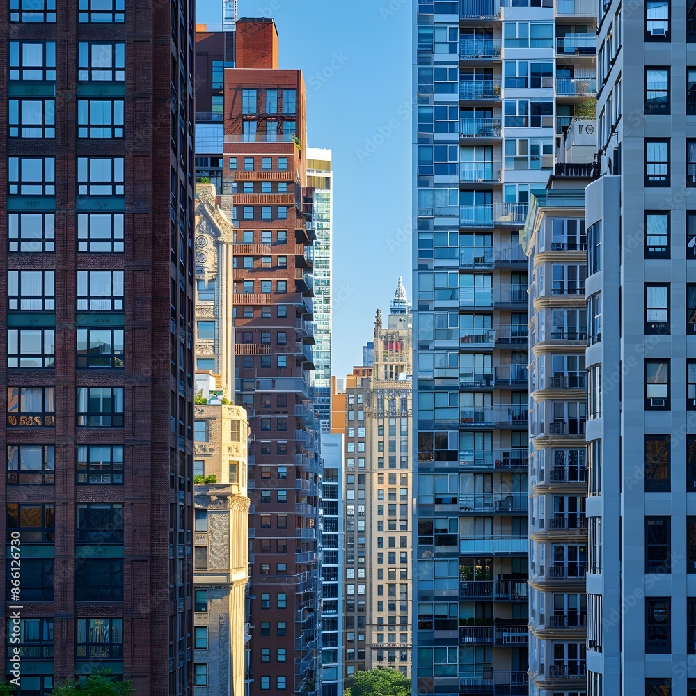 Captivating Cityscape Intricate Facade Meets Towering Skyscrapers in Urban Splendor Captivating Cityscape Intricate Facade Meets Towering Skyscrapers in Urban Splendor