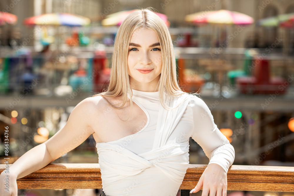 Portrait of a young beautiful blonde woman Portrait of a young beautiful blonde woman
