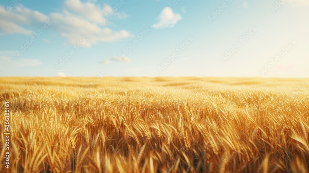 Obraz premium A golden wheat field