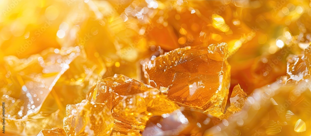 Close-up view of cannabis concentrate, displaying shatter, wax, and hash, with copy space image. Close-up view of cannabis concentrate, displaying shatter, wax, and hash, with copy space image.