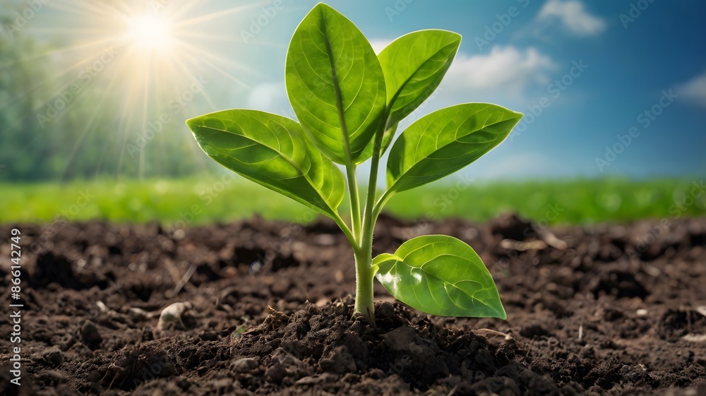 plant in the ground, ai generated plant in the ground, ai generated