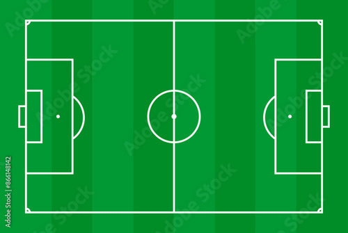 Vector soccer court Icon with Editable SVG Design	. Football field , Soccer area top view illustration technical drawing