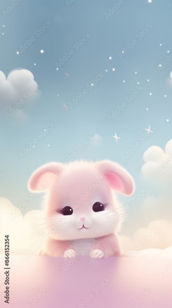 Cute Hare dreamy wallpaper cartoon animal mammal. Cute Hare dreamy wallpaper cartoon animal mammal.