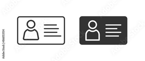 ID Card template. Easy editable vector design.