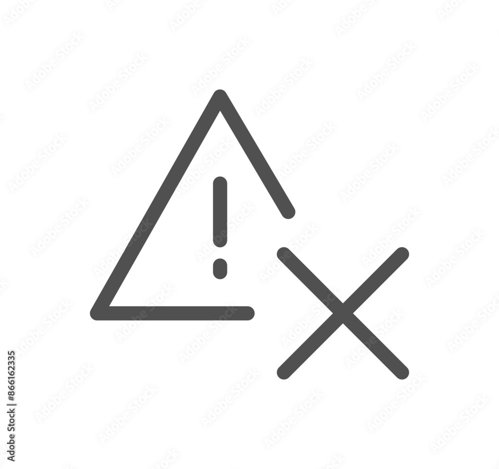 Warning related icon outline and linear vector.
Warning related icon outline and linear vector.