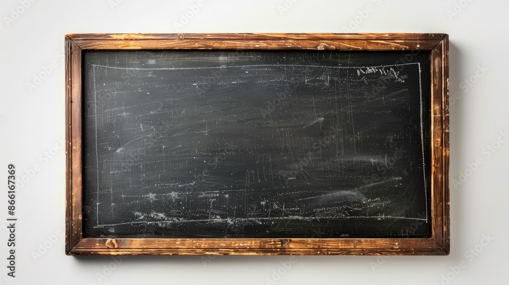 Blackboard close up on white background isolated Blackboard close up on white background isolated