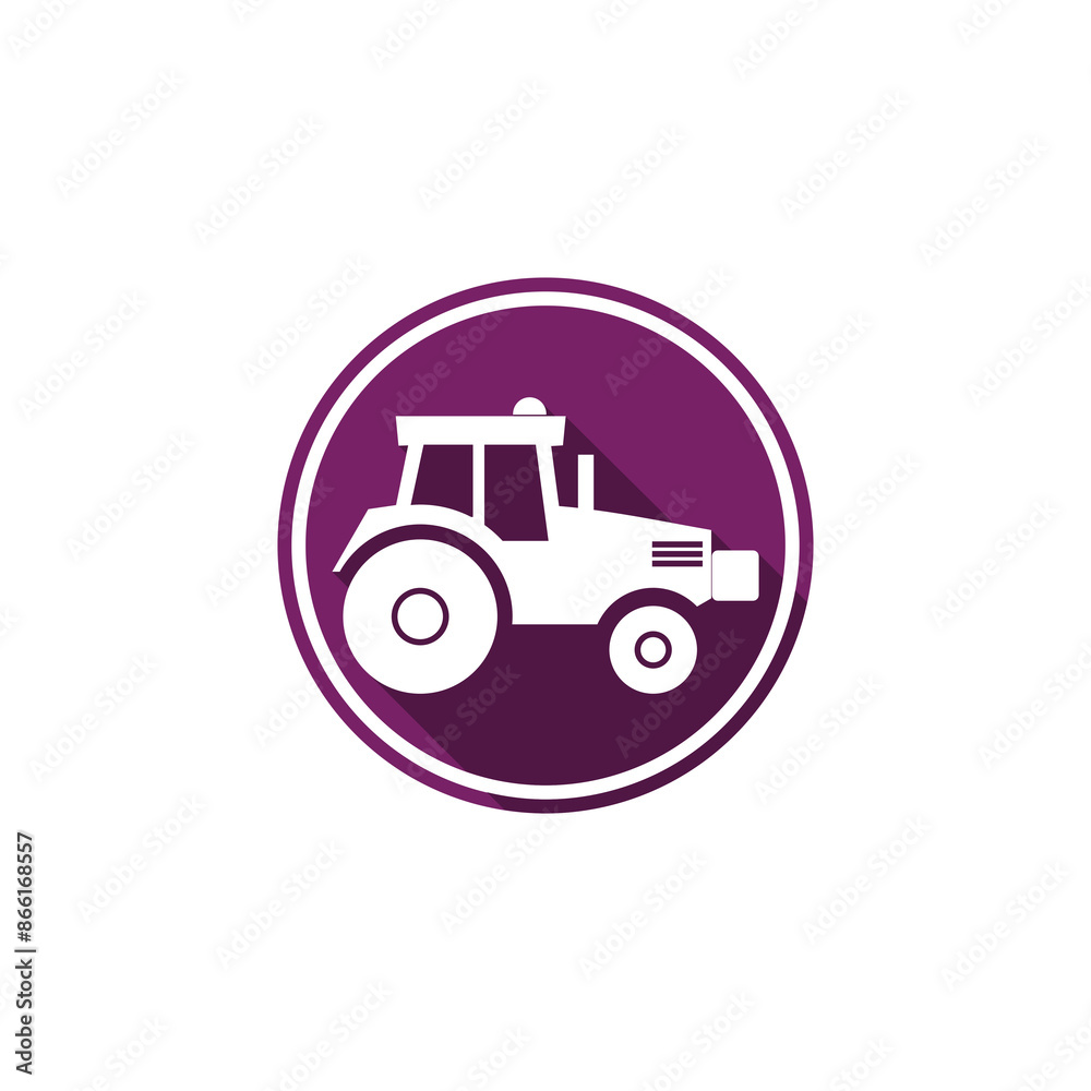 Tractor icon isolated on transparent background Tractor icon isolated on transparent background