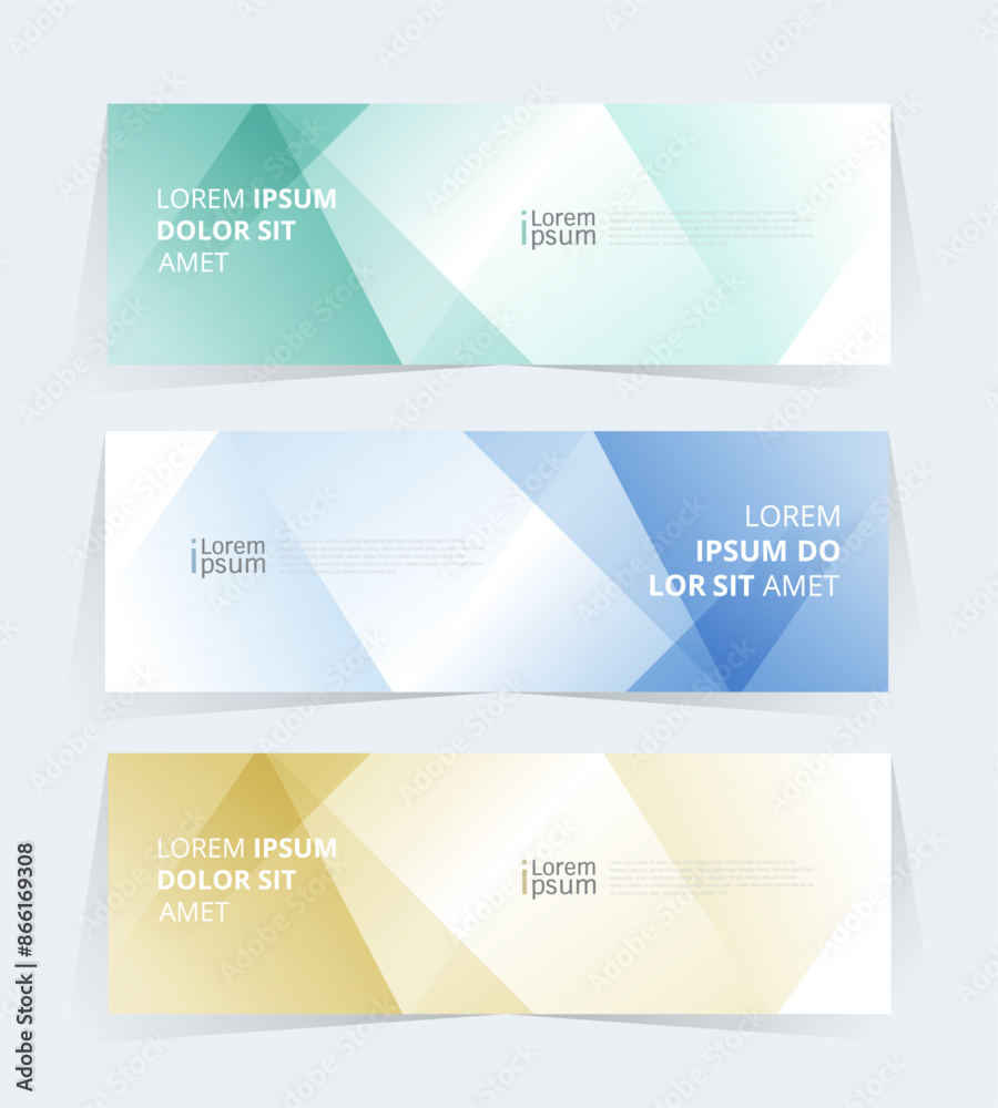 Geometric banner design with Vector presentation template. Geometric banner design with Vector presentation template.