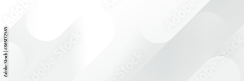 Abstract white Geometric banner design background.