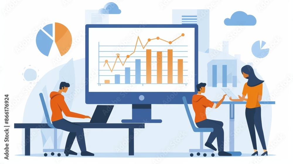 Bankruptcy Illustration with Declining Graph Bankruptcy Illustration with Declining Graph