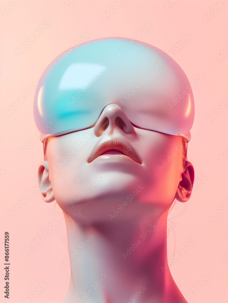 Captivating Holographic Portrait:A Visionary of Future Design Trends Captivating Holographic Portrait:A Visionary of Future Design Trends