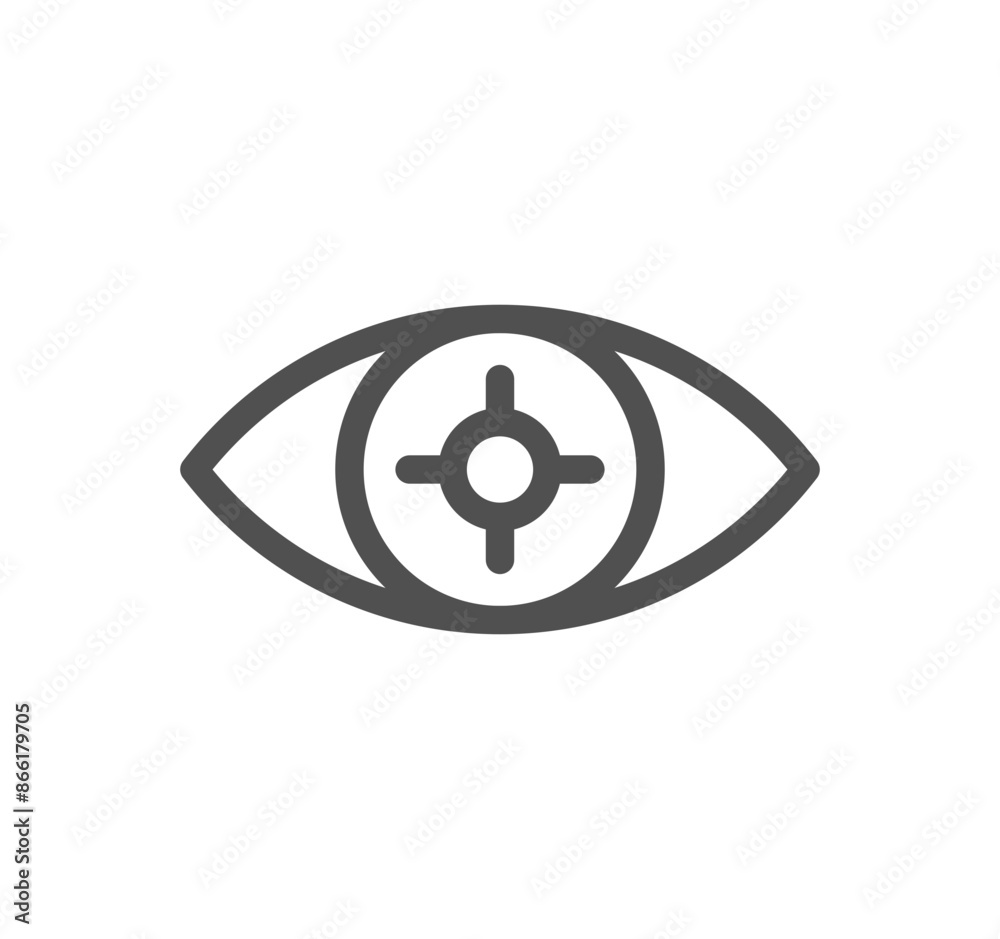 Eye related icon outline and linear vector.
Eye related icon outline and linear vector.