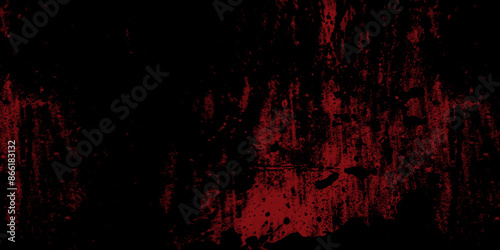 Abstract dark red and black texture of a grunge concrete wall with cracks and scratches background. distressed grunge concrete wall texture. abstract vintage of old surface texture background.	

