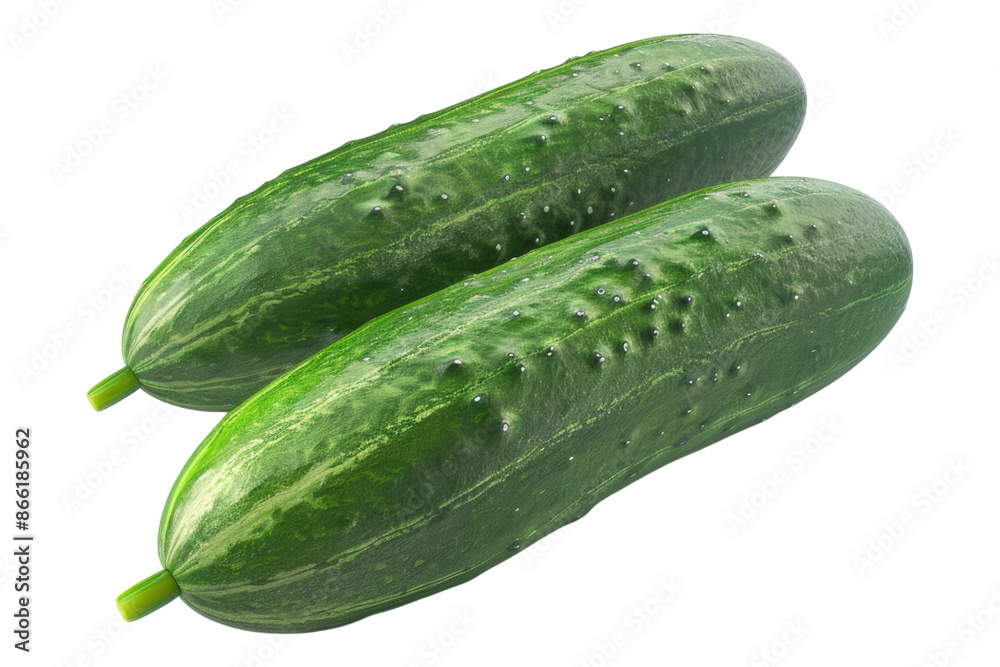 Cucumbers isolated on transparent background Cucumbers isolated on transparent background