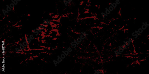 Abstract dark red and black texture of a grunge concrete wall with cracks and scratches background. distressed grunge concrete wall texture. abstract vintage of old surface texture background.	
