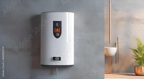 Video review in the bathroom with a gas water heater. Gas boiler - heating and hot water supply.