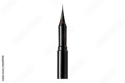 Black pen isolated on transparent background