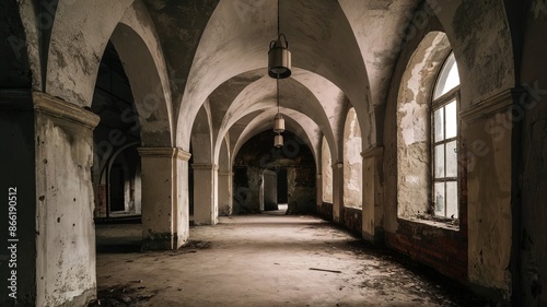 Interior condition of an abandoned building